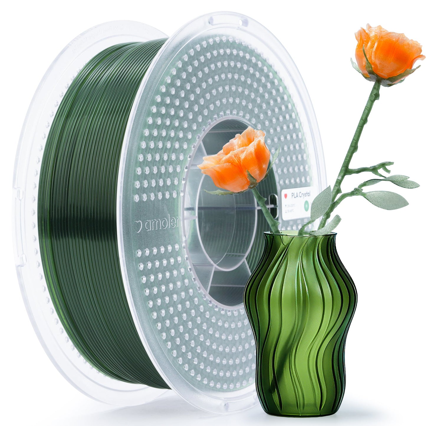 Amolen - Crystal-Transparent Gradient PLA Filament 1.75mm - 1kg / 2.2lbs