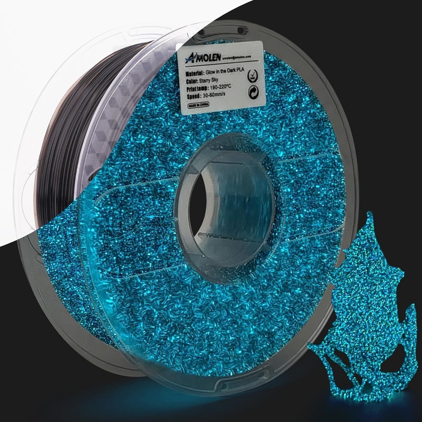 Amolen - Glow-in-the-Dark PLA Filament 1.75mm (1kg / 2.2lbs)