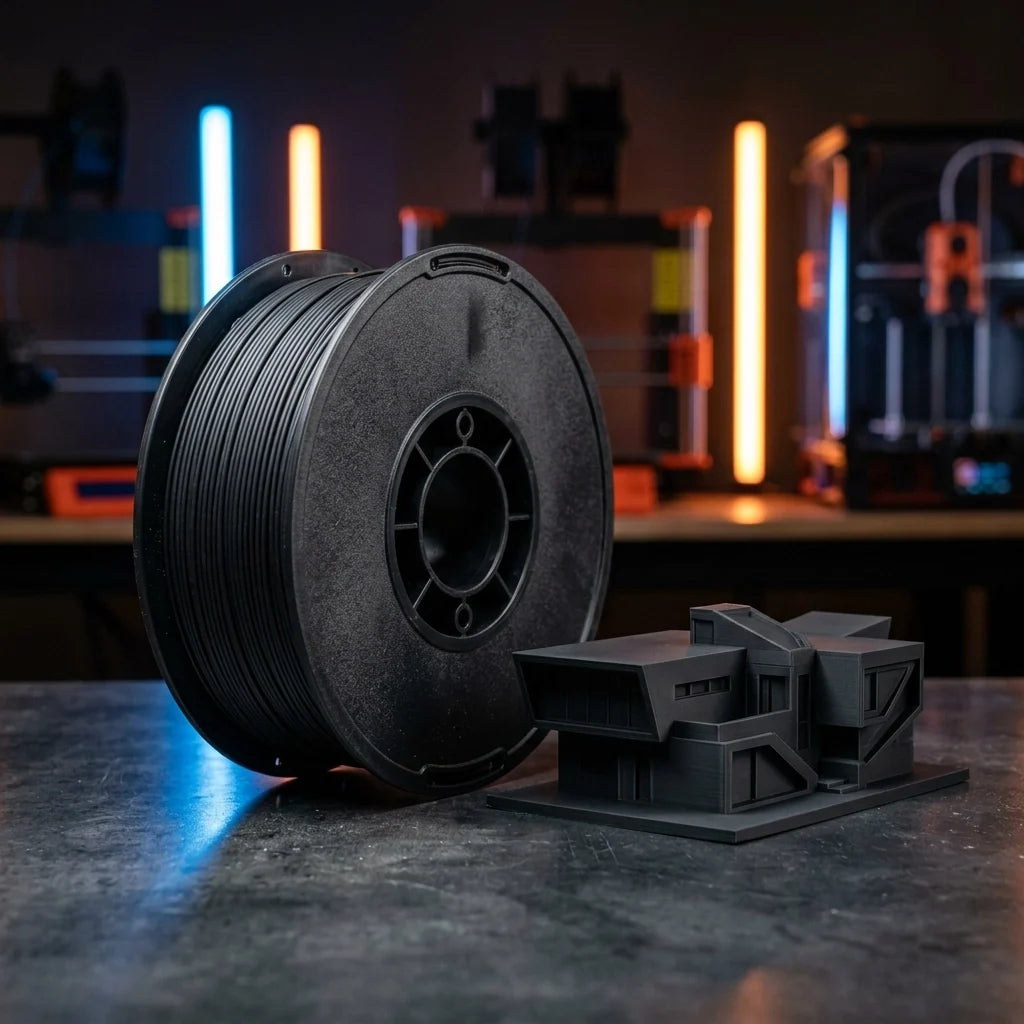 matte 3d printing filament with 3d printed sample