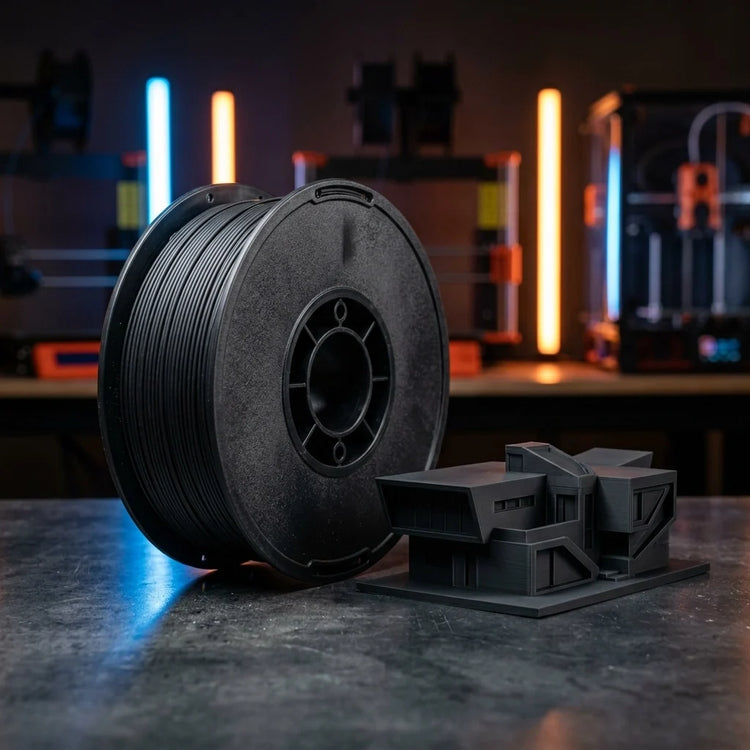 matte 3d printing filament with 3d printed sample