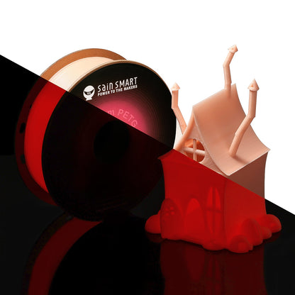 SainSmart Glow-in-the-Dark Red PRO-3 PETG Filament 1.75mm (1kg)
