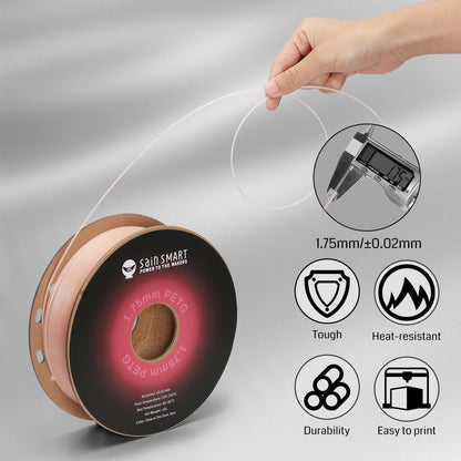 SainSmart Glow-in-the-Dark Red PRO-3 PETG Filament 1.75mm (1kg)