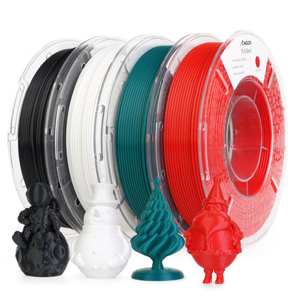 Amolen - PLA Basic 4-Color Variety Pack - 1.75mm (4x250g / 1kg Total)