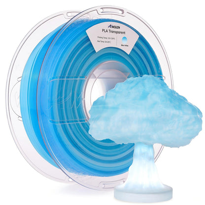 Amolen - Crystal-Transparent Gradient PLA Filament 1.75mm - 1kg / 2.2lbs