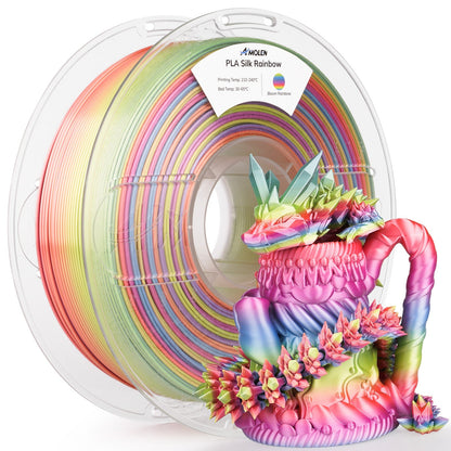 Amolen - Silk Rainbow PLA Filament 1.75mm (1kg / 2.2lbs)