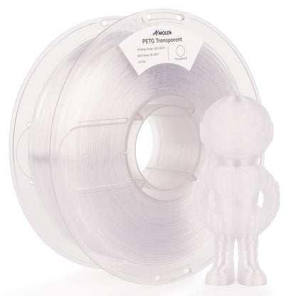 Amolen - PETG Transparent Filament 1.75mm - 1kg / 2.2lbs
