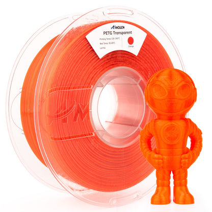 Amolen - PETG Transparent Filament 1.75mm - 1kg / 2.2lbs
