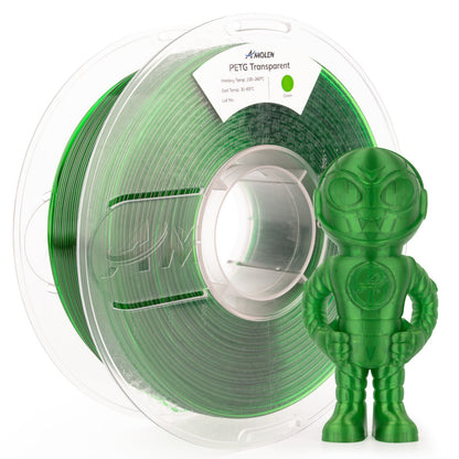 Amolen - PETG Transparent Filament 1.75mm - 1kg / 2.2lbs