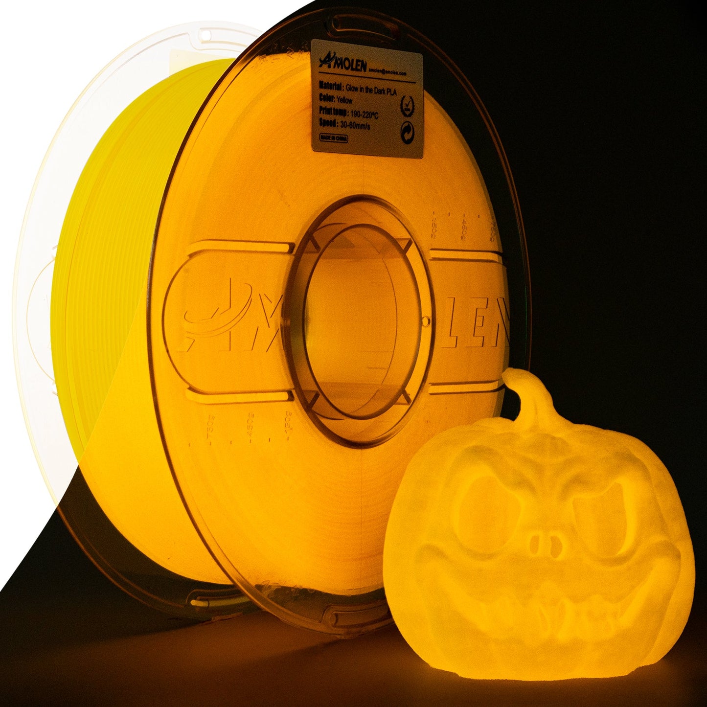Amolen - Glow-in-the-Dark PLA Filament 1.75mm (1kg / 2.2lbs)