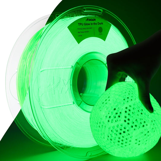 Amolen - Glow-in-the-Dark TPU Filament 1.75mm (95A) - 1kg / 2.2lbs