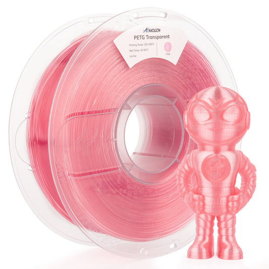 Amolen - PETG Transparent Filament 1.75mm - 1kg / 2.2lbs