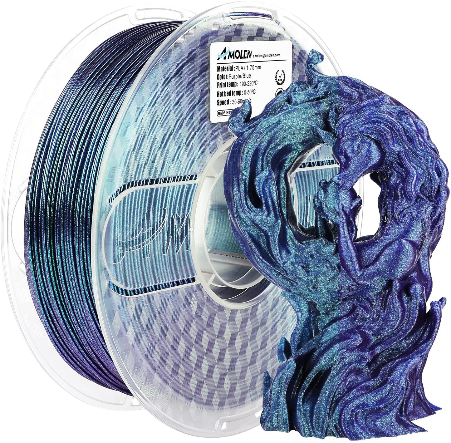 Amolen - PLA Galaxy Sparkle & Shiny Filament 1.75mm - 1kg / 2.2lbs