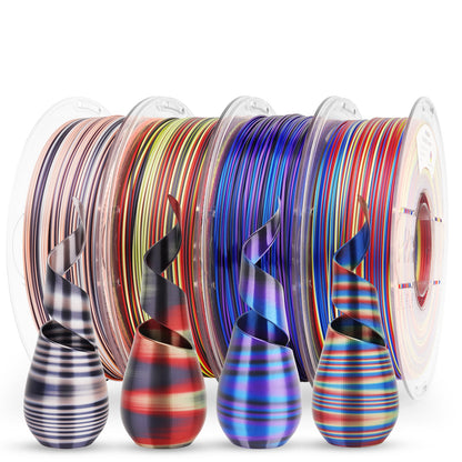 Amolen - Silk PLA S-Series Filament Variety Pack 1.75mm (4x 200g Spools)