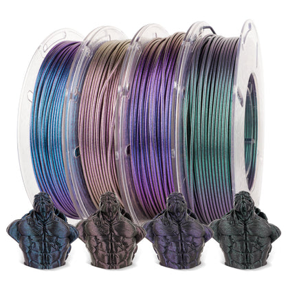 Amolen - Galaxy Sparkle & Shiny PLA Filament Variety Pack 1.75mm (4x 200g Spools)