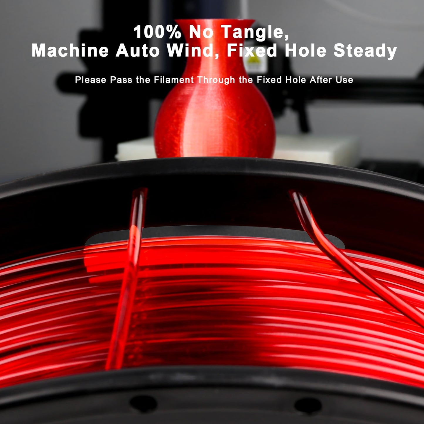 Amolen Transparent PETG Filament Variety Pack 1.75mm (4x 250g Spools)