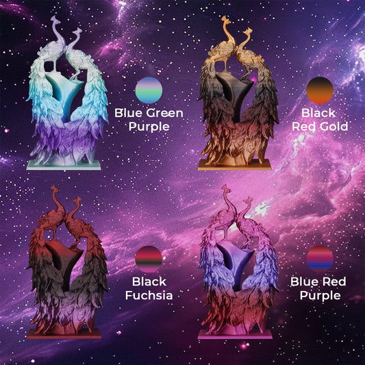Amolen - Shiny Gradient Silk PLA Filament Variety Pack 1.75mm (4x 200g Spools)