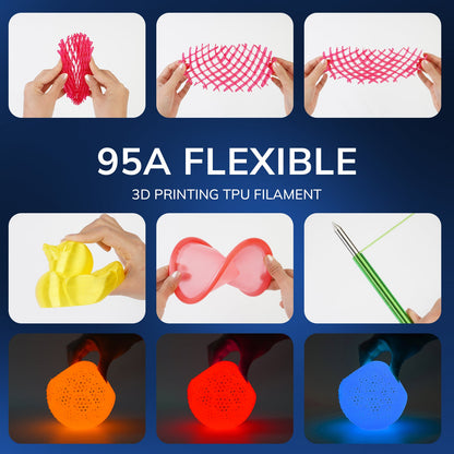 Amolen - Glow-in-the-Dark TPU Filament 1.75mm (95A) - 1kg / 2.2lbs