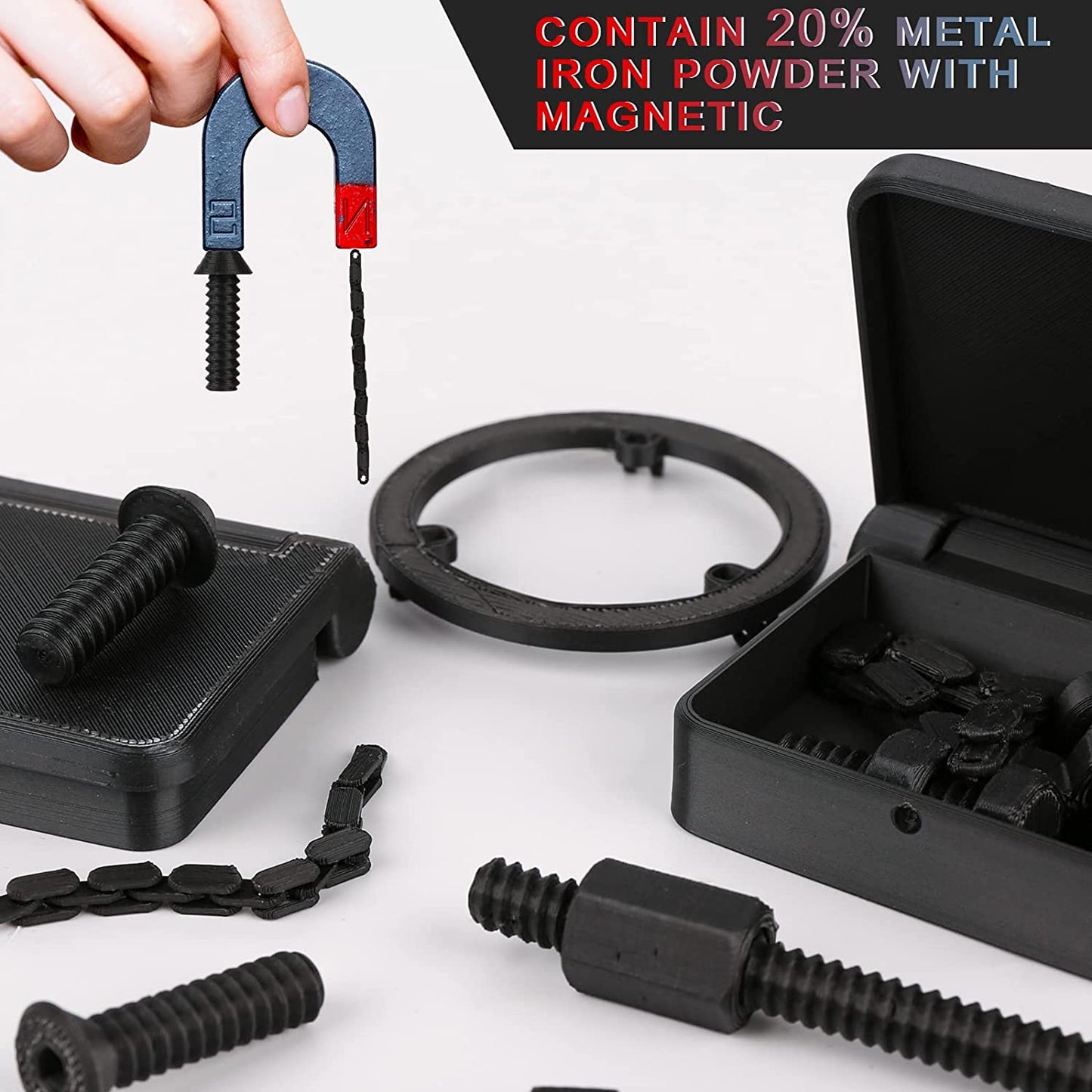 Amolen - PLA Metal Magnetic Filament 1.75mm - 1kg / 2.2lbs