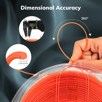 Amolen - PETG Transparent Filament 1.75mm - 1kg / 2.2lbs