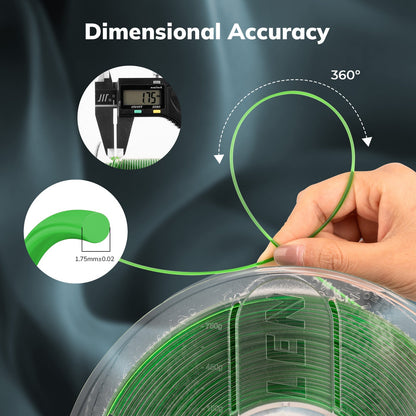 Amolen - PETG Transparent Filament 1.75mm - 1kg / 2.2lbs