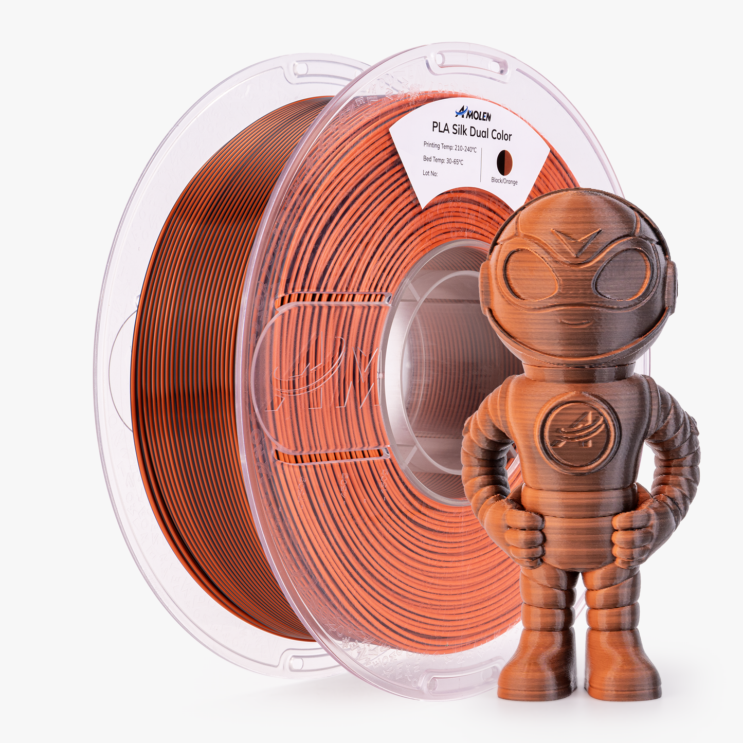 Amolen - Silk Dual Color PLA Filament 1.75mm - 1kg / 2.2lbs