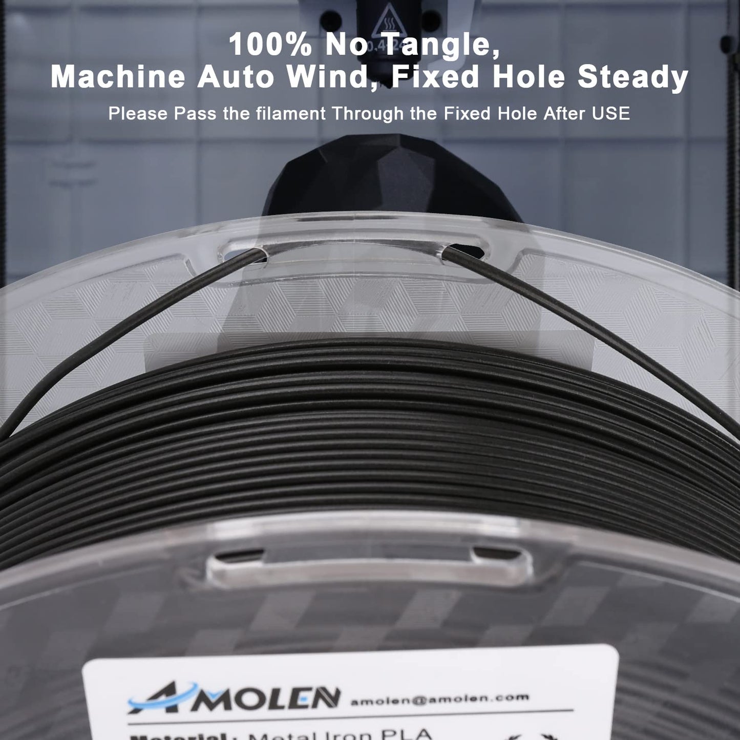 Amolen - PLA Metal Magnetic Filament 1.75mm - 1kg / 2.2lbs