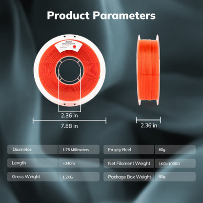 Amolen - PETG Transparent Filament 1.75mm - 1kg / 2.2lbs