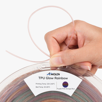 Amolen - Glow-in-the-Dark TPU Filament 1.75mm (95A) - 1kg / 2.2lbs