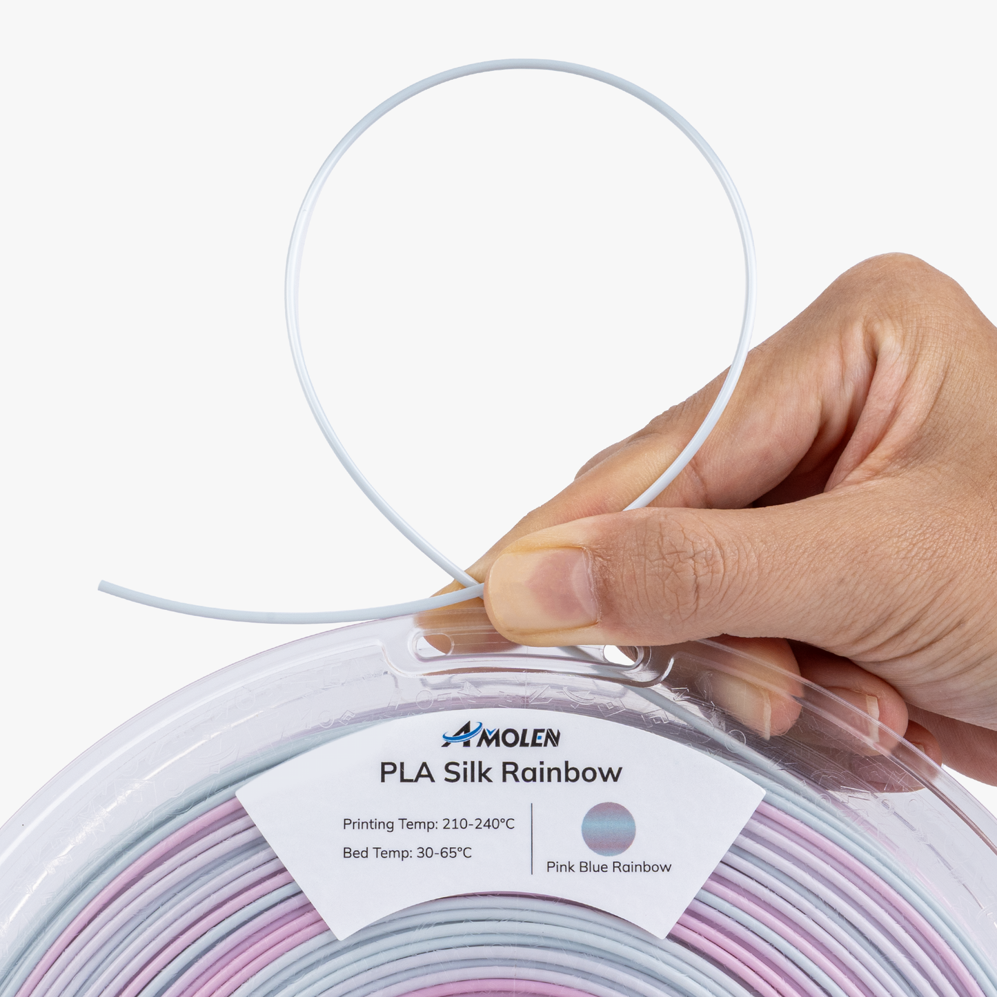 Amolen - Silk Rainbow PLA Filament 1.75mm (1kg / 2.2lbs)