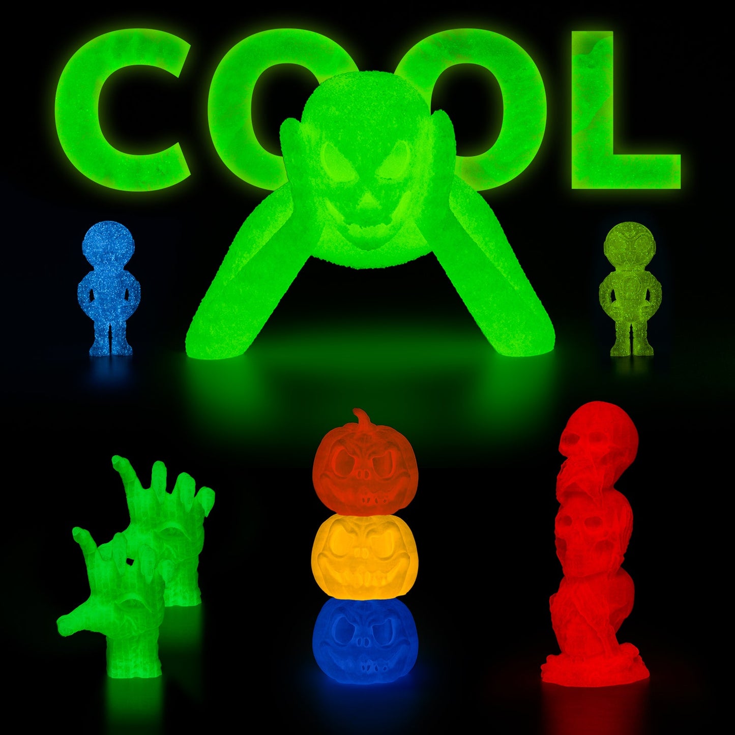 Amolen - Glow-in-the-Dark PLA Filament 1.75mm (1kg / 2.2lbs)