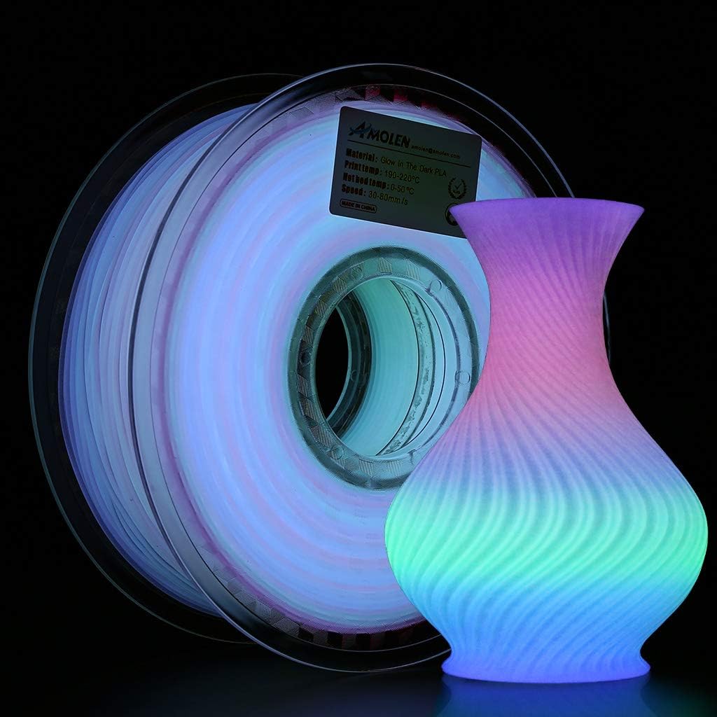 Amolen - Glow-in-the-Dark PLA Filament 1.75mm (1kg / 2.2lbs)