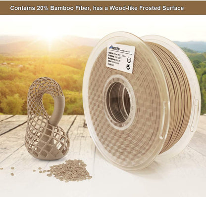 Amolen - Real Wood PLA Filament 1.75mm (1kg)