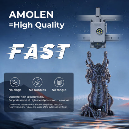 Amolen - Galaxy Sparkle & Shiny PLA Filament Variety Pack 1.75mm (4x 200g Spools)