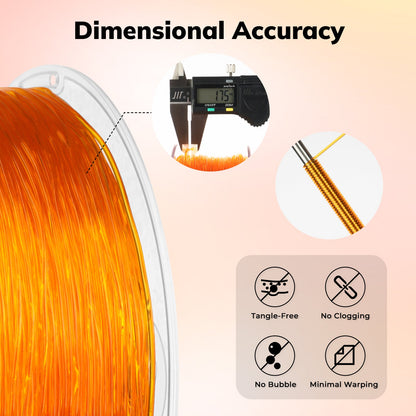 Amolen - Transparent TPU Filament 1.75mm (95A) - 1kg / 2.2lbs