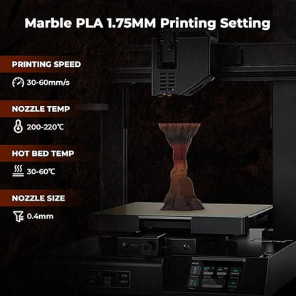 Amolen - Marble PLA Filament Variety Pack - 1.75mm (4x200g)