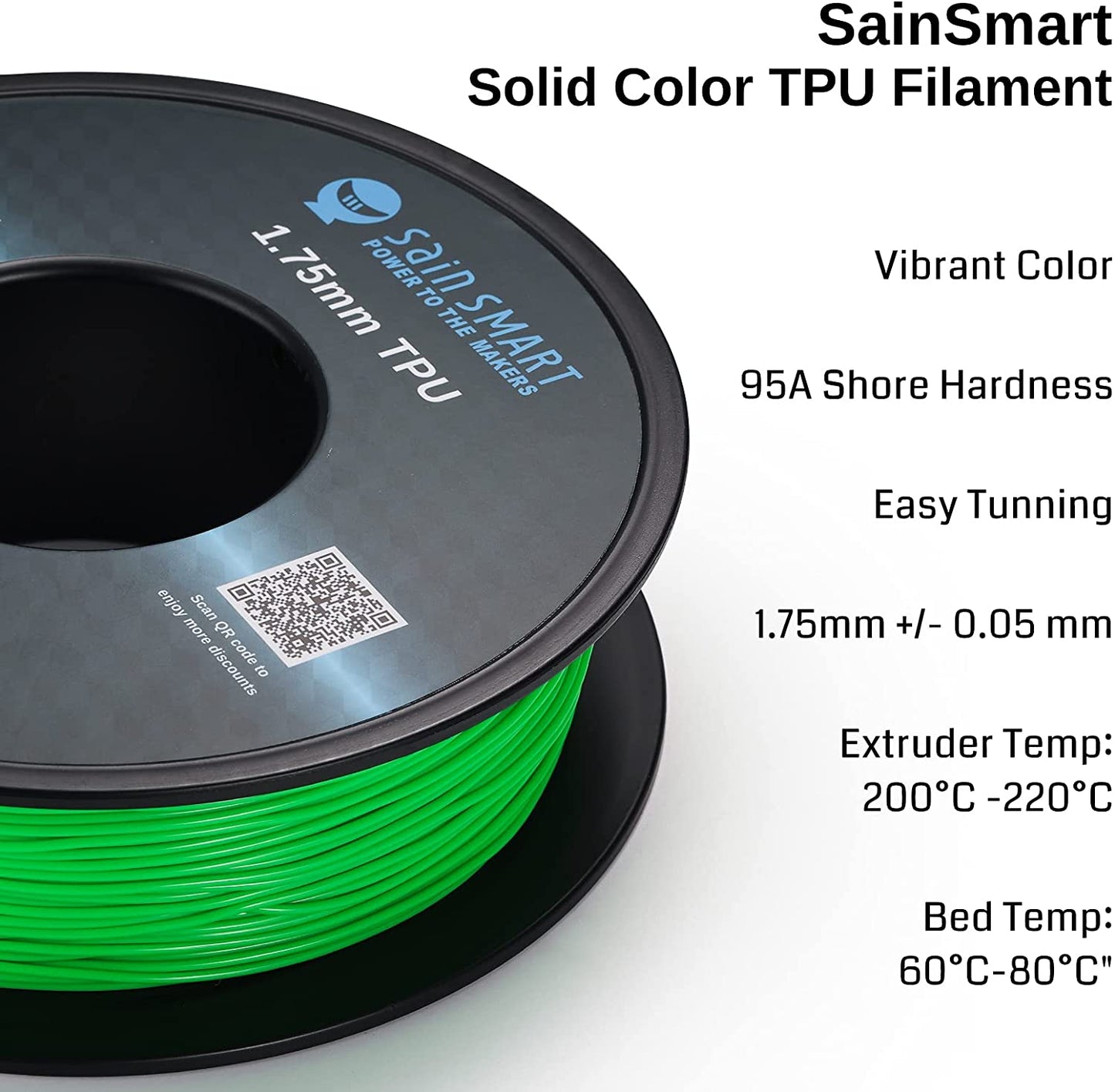 SainSmart - Cyberpunk Neon Green TPU Filament 1.75mm (800g)
