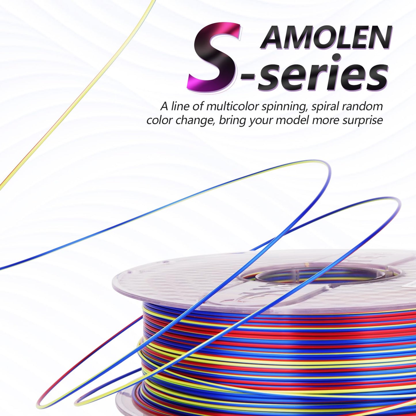 Amolen - Silk PLA S-Series Filament Variety Pack 1.75mm (4x 200g Spools)