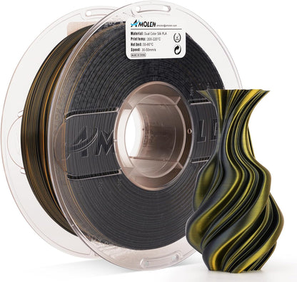 Amolen - Silk Dual Color PLA Filament 1.75mm - 1kg / 2.2lbs