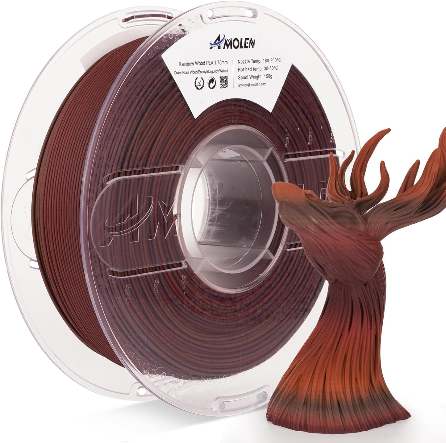 Amolen - Real Wood PLA Filament 1.75mm (1kg)