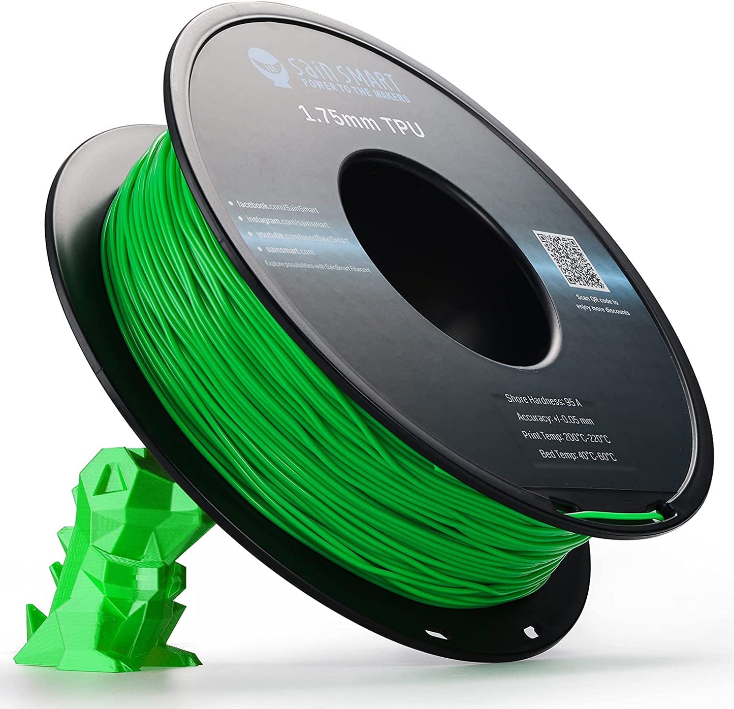 SainSmart - Cyberpunk Neon Green TPU Filament 1.75mm (800g)