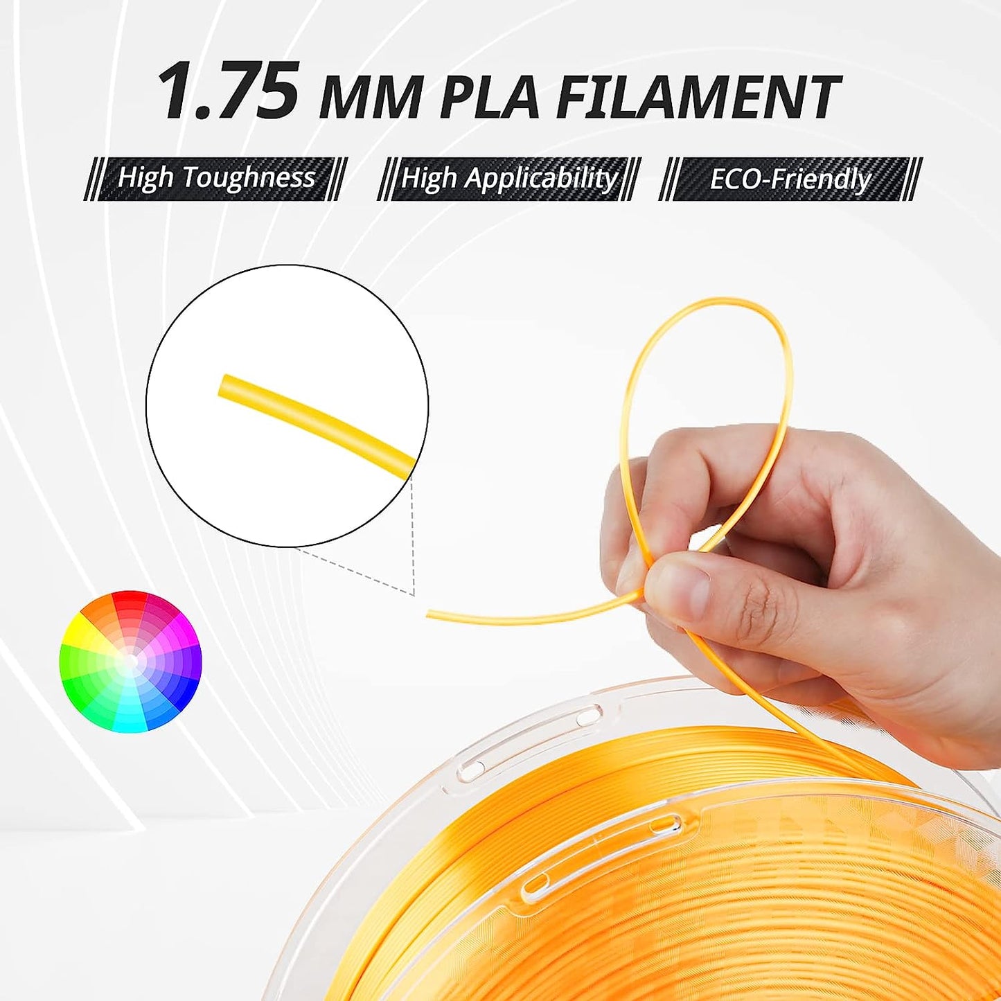 Amolen - PLA Silk Basic Variety Pack - 1.75mm (4x200g)