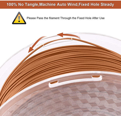 Amolen - Real Wood PLA Filament Variety Pack 1.75mm (4x 200g Spools)
