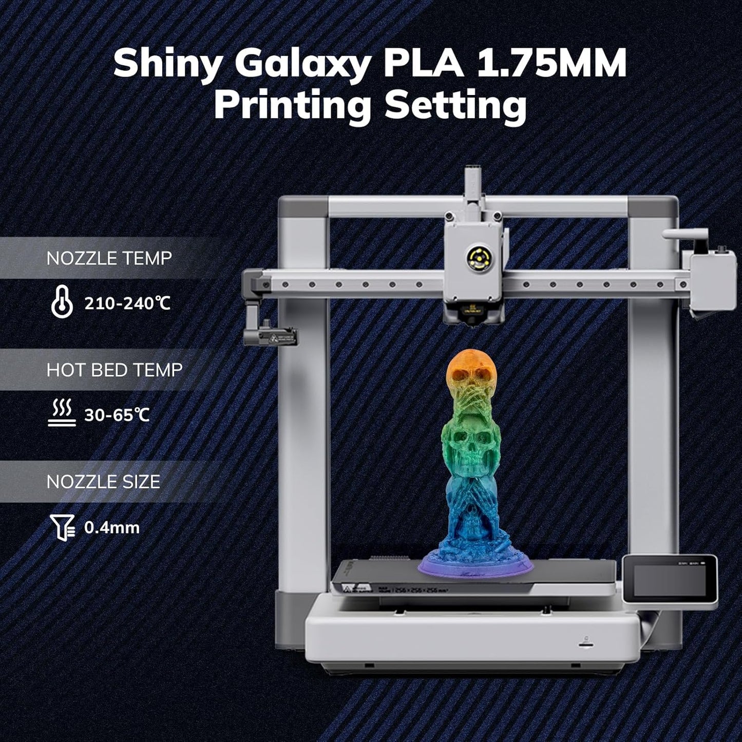 Amolen - PLA Galaxy Sparkle & Shiny Filament 1.75mm - 1kg / 2.2lbs