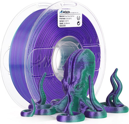 Amolen - Silk Dual Color PLA Filament 1.75mm - 1kg / 2.2lbs