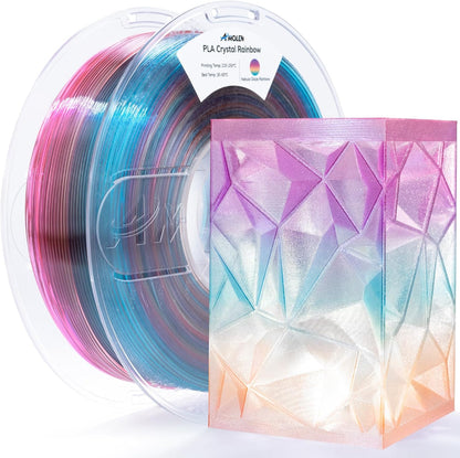 Amolen - Crystal-Transparent Gradient PLA Filament 1.75mm - 1kg / 2.2lbs