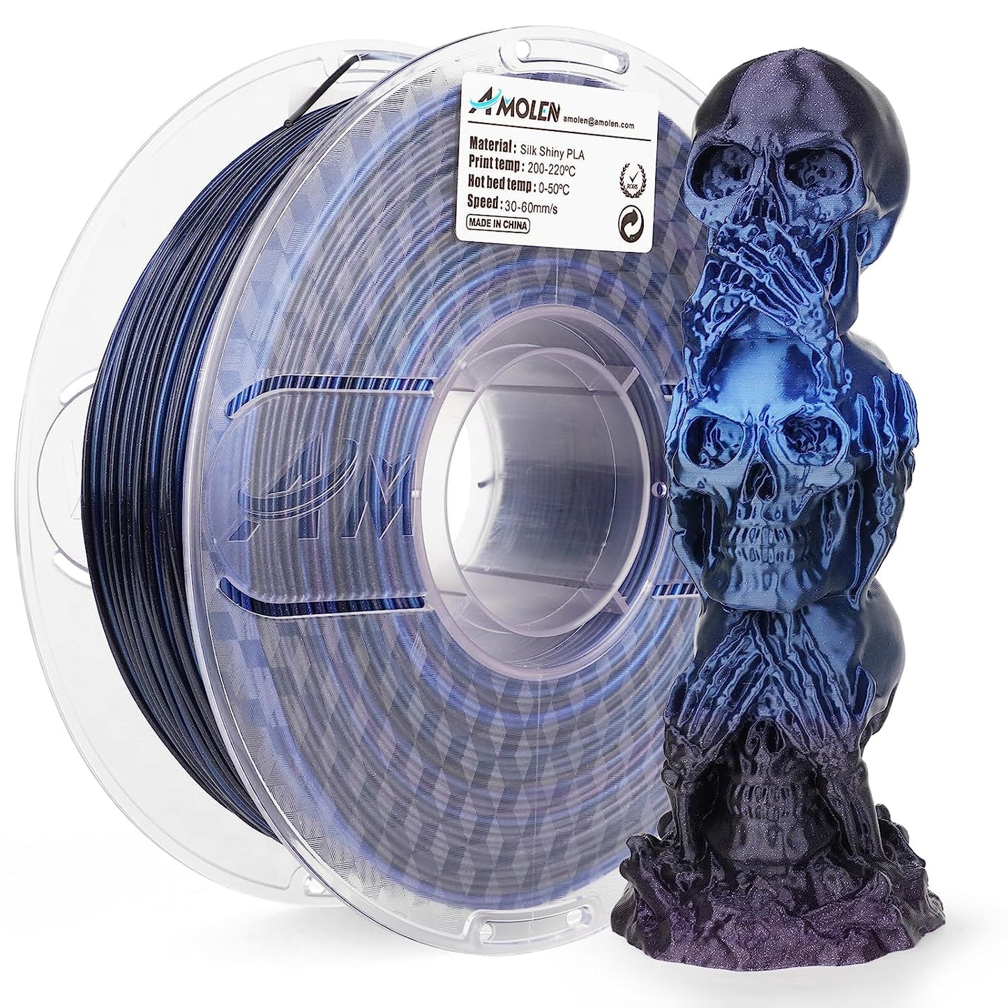Amolen - Shiny Gradient Silk PLA Filament 1.75mm (1kg)