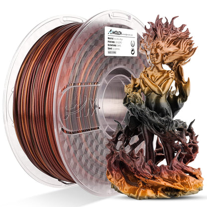 Amolen - Shiny Gradient Silk PLA Filament 1.75mm (1kg)