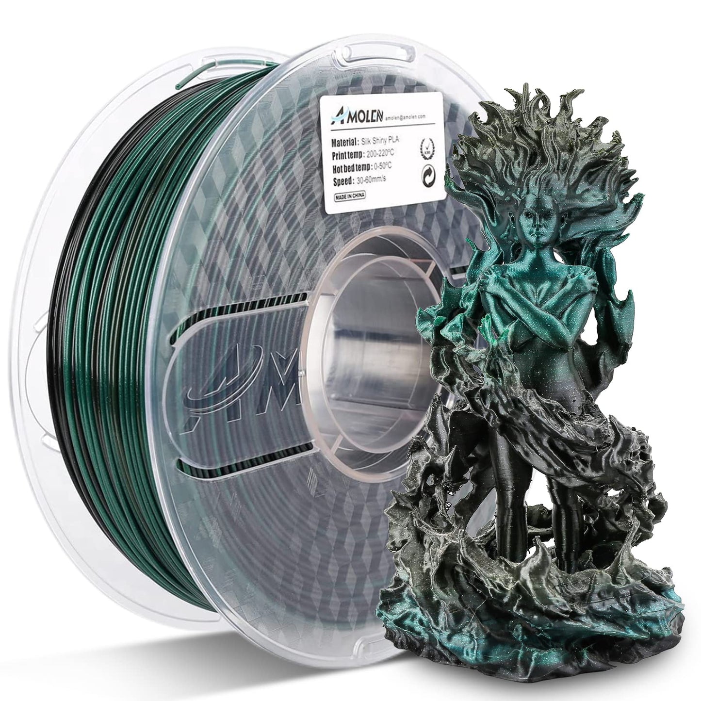 Amolen - Shiny Gradient Silk PLA Filament 1.75mm (1kg)
