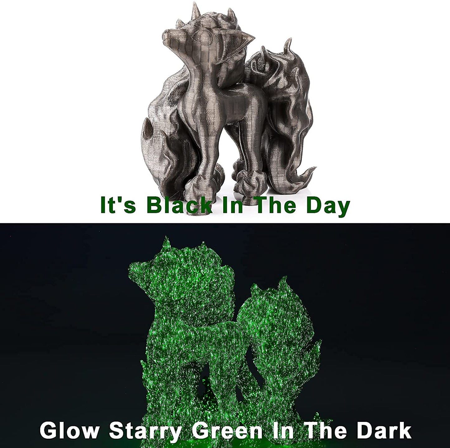Amolen - Glow-in-the-Dark PLA Filament Variety Pack 1.75mm (4x 200g Spools)