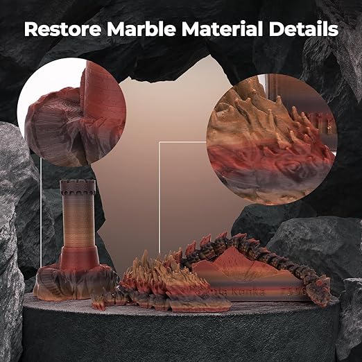 Amolen - Marble PLA Filament Variety Pack - 1.75mm (4x200g)